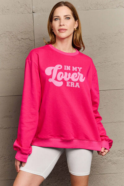 Simply Love N MY LOVER ERA Round Neck Sweatshirt