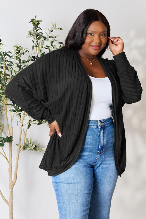 Chilly Babe Ribbed Cocoon Cardigan