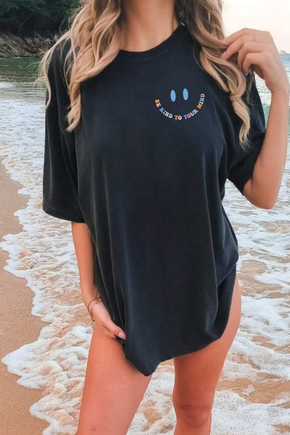 Grateful Graphic Oversized Short Sleeve T-Shirt