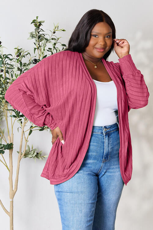 Chilly Babe Ribbed Cocoon Cardigan