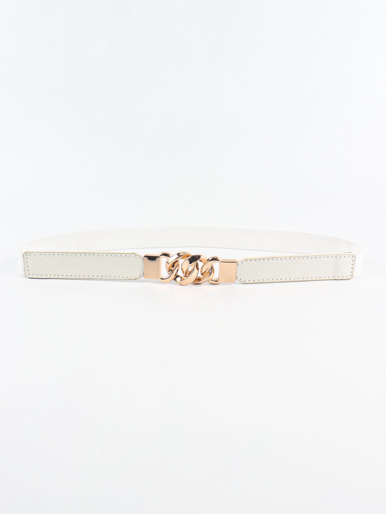 Zinc Alloy Buckle Elastic PU Belt