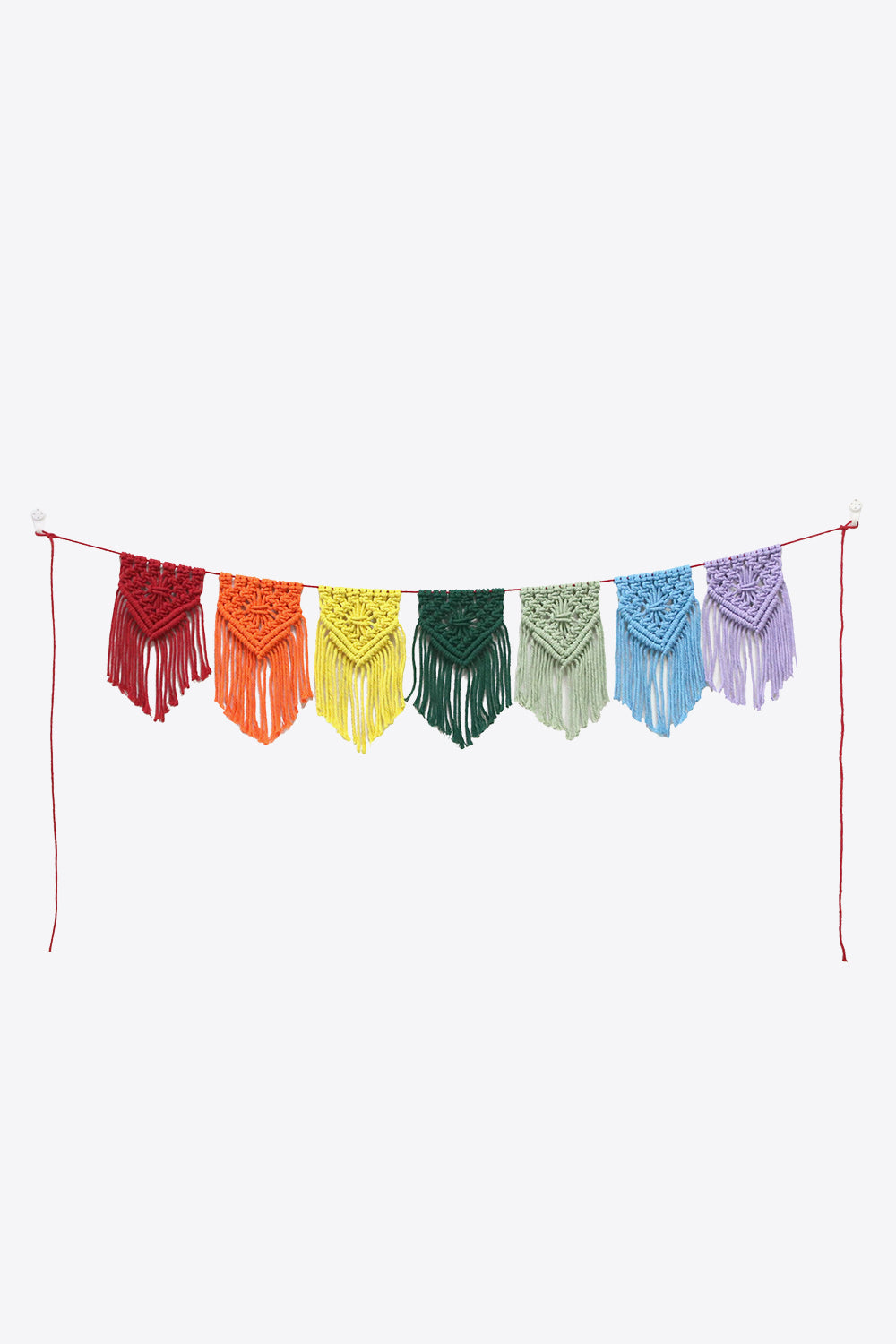 Rainbow Fringe Wall Hanging