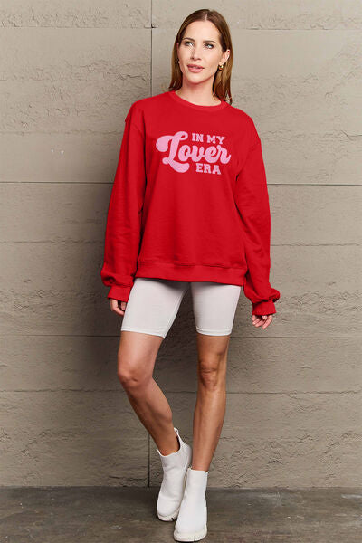 Simply Love N MY LOVER ERA Round Neck Sweatshirt