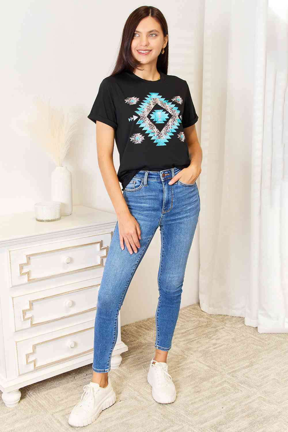 Western Love Graphic Short Sleeve T-Shirt