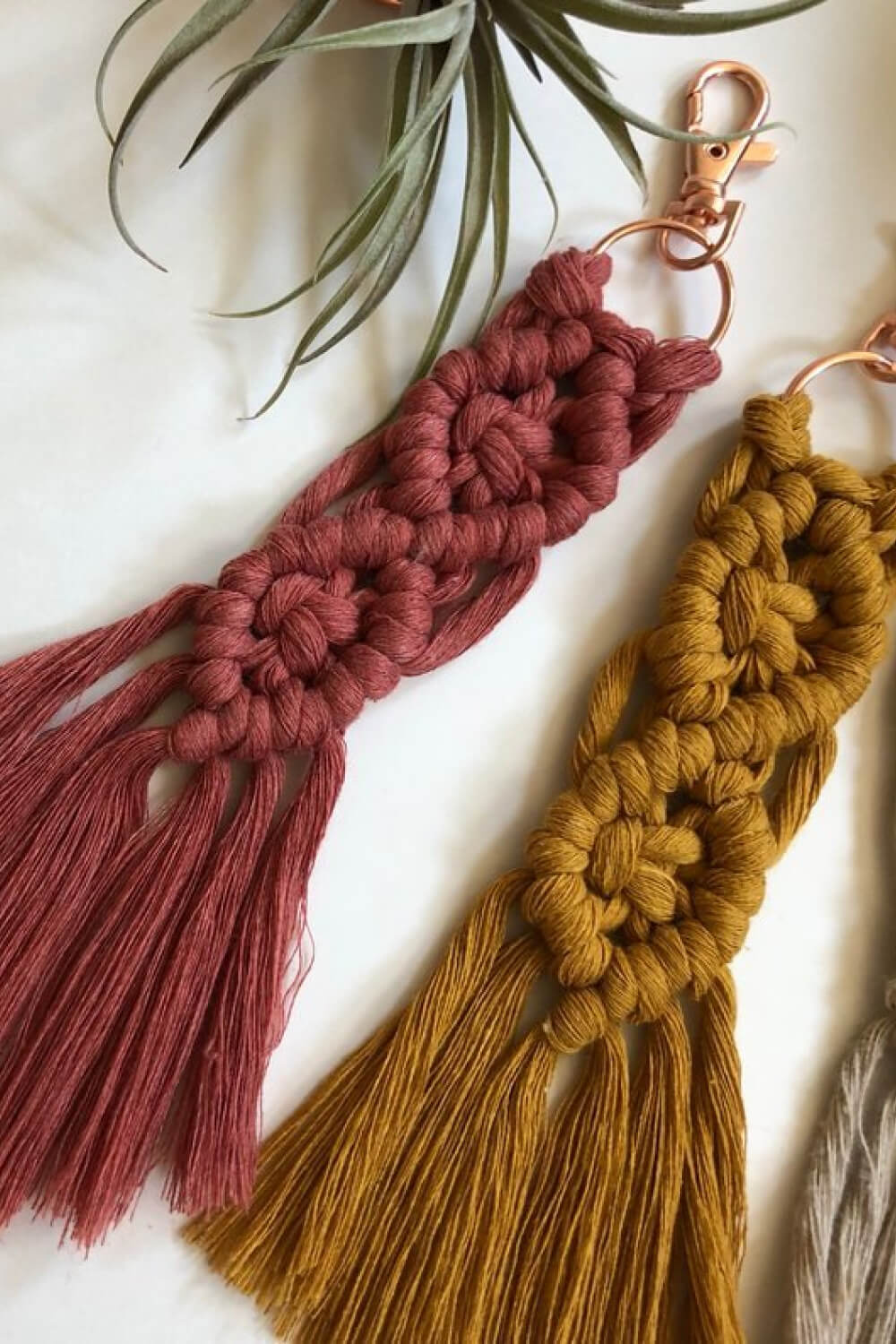 Braided Fringe Keychain