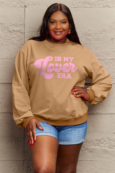 Simply Love N MY LOVER ERA Round Neck Sweatshirt