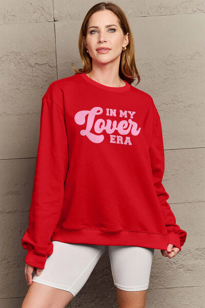 Simply Love N MY LOVER ERA Round Neck Sweatshirt