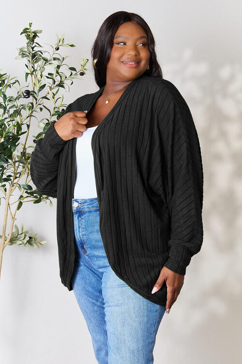 Chilly Babe Ribbed Cocoon Cardigan