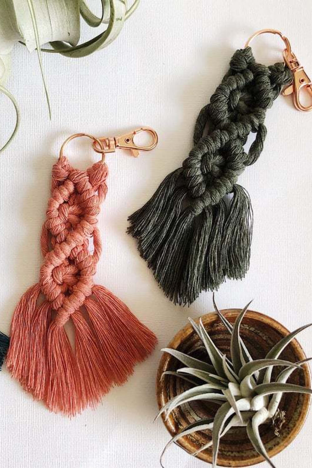 Braided Fringe Keychain