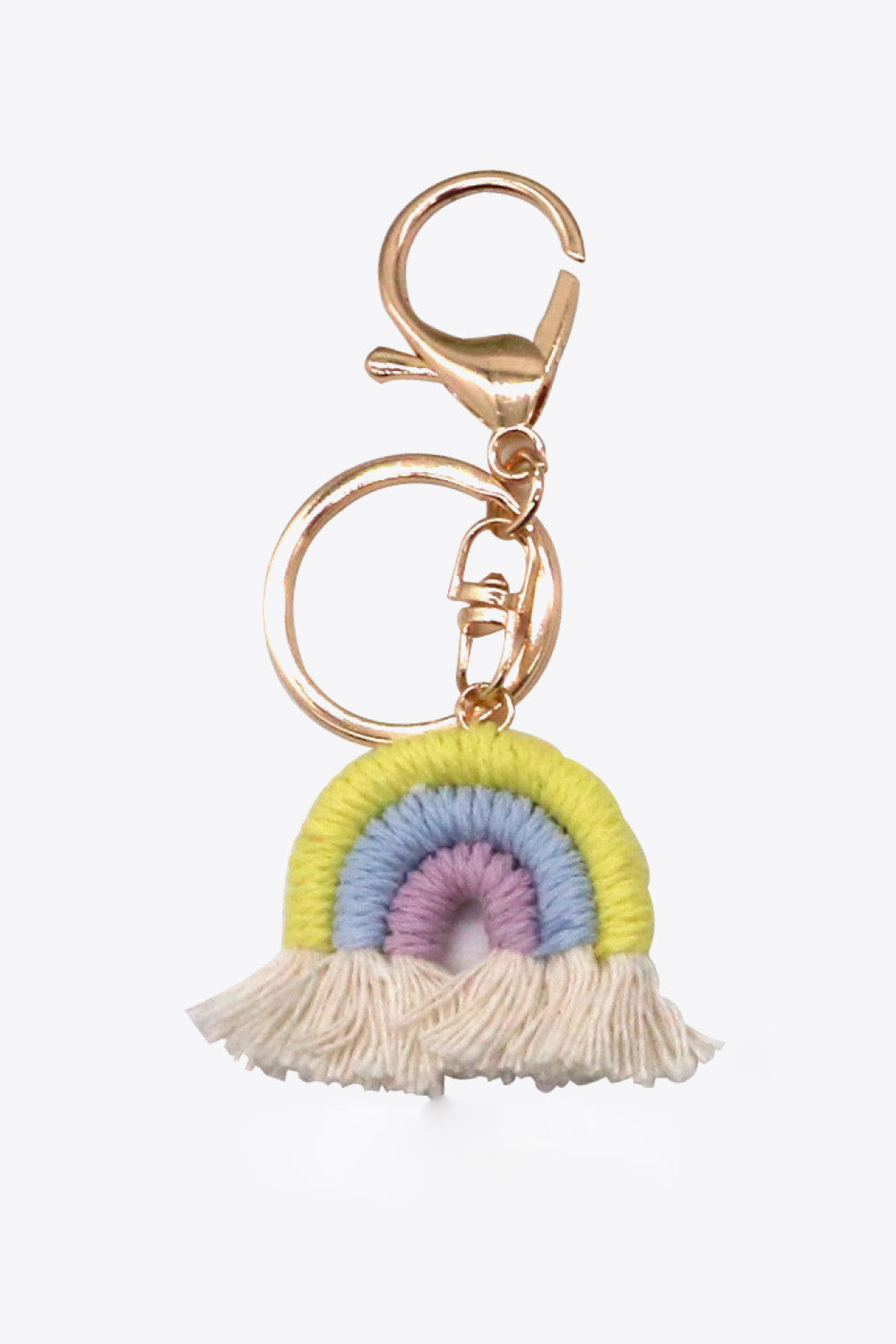 Rainbow Fringe Keychain