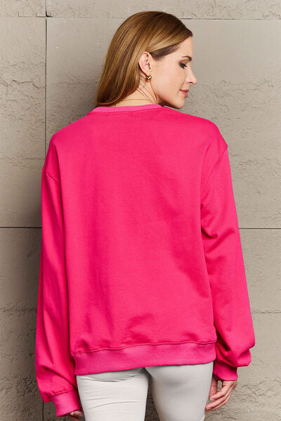 Simply Love CIAO！Round Neck Sweatshirt