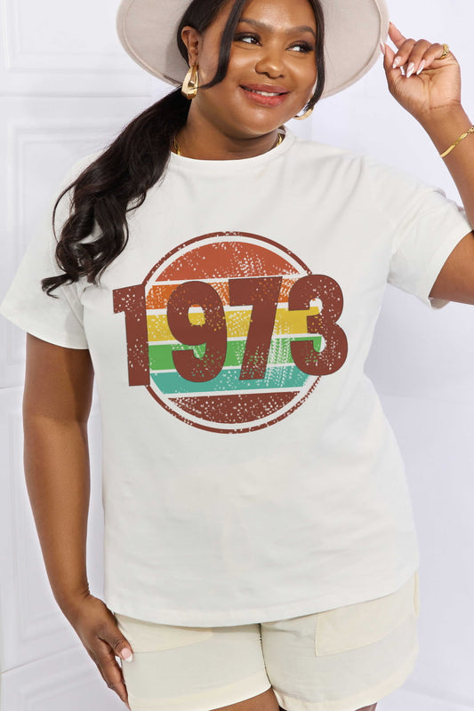 Simply Love Full Size 1973 Graphic Cotton Tee