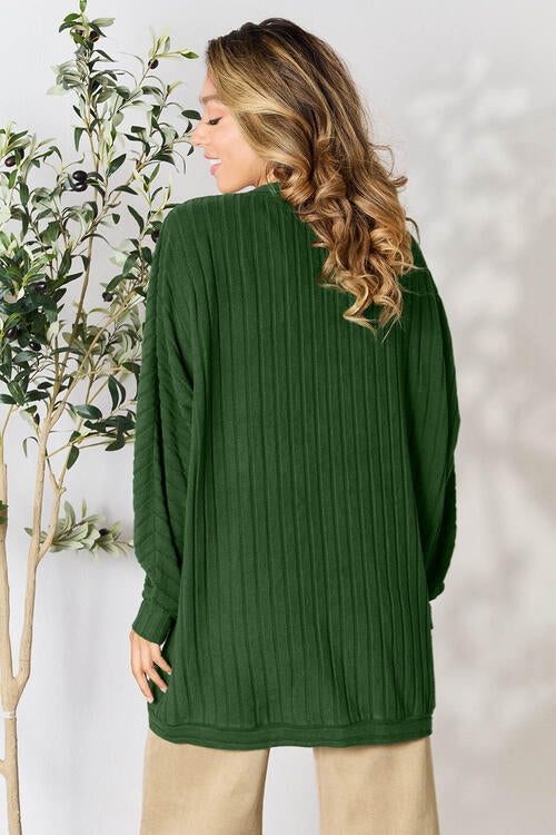 Chilly Babe Ribbed Cocoon Cardigan