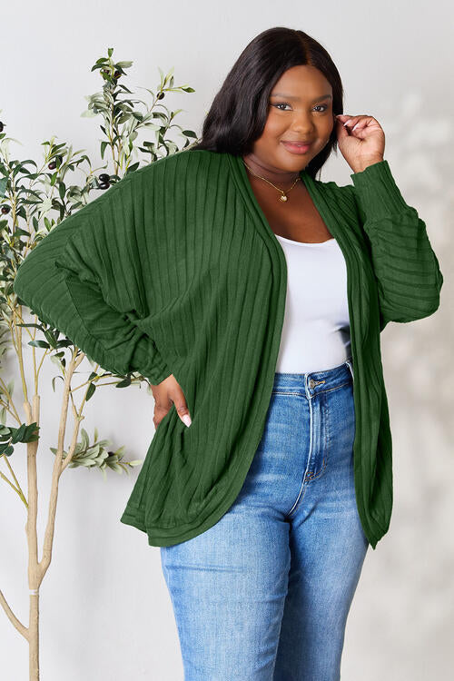 Chilly Babe Ribbed Cocoon Cardigan