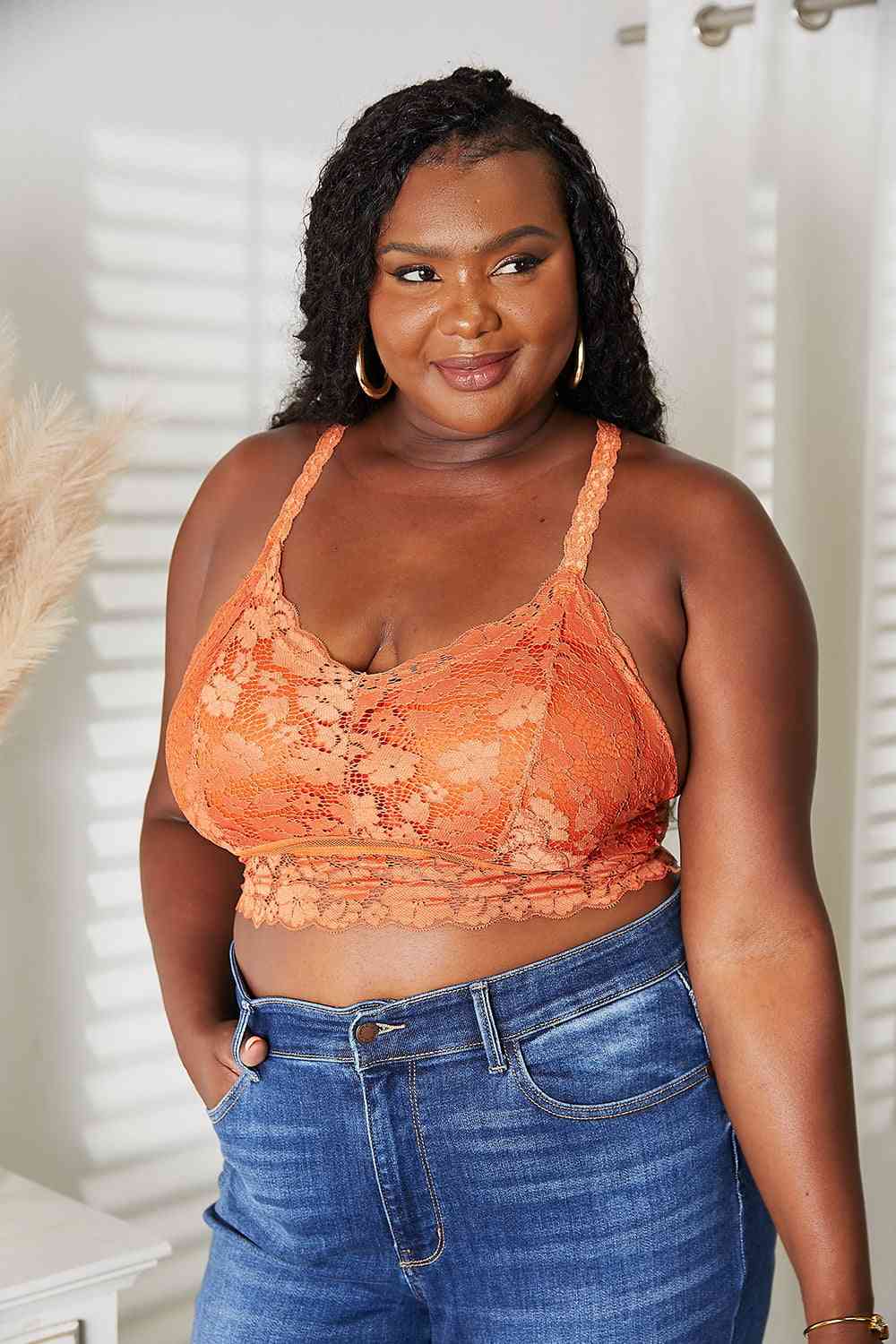 JadyK Juliette Pumpkin Spice Crisscross Lace Bralette TikTok Viral