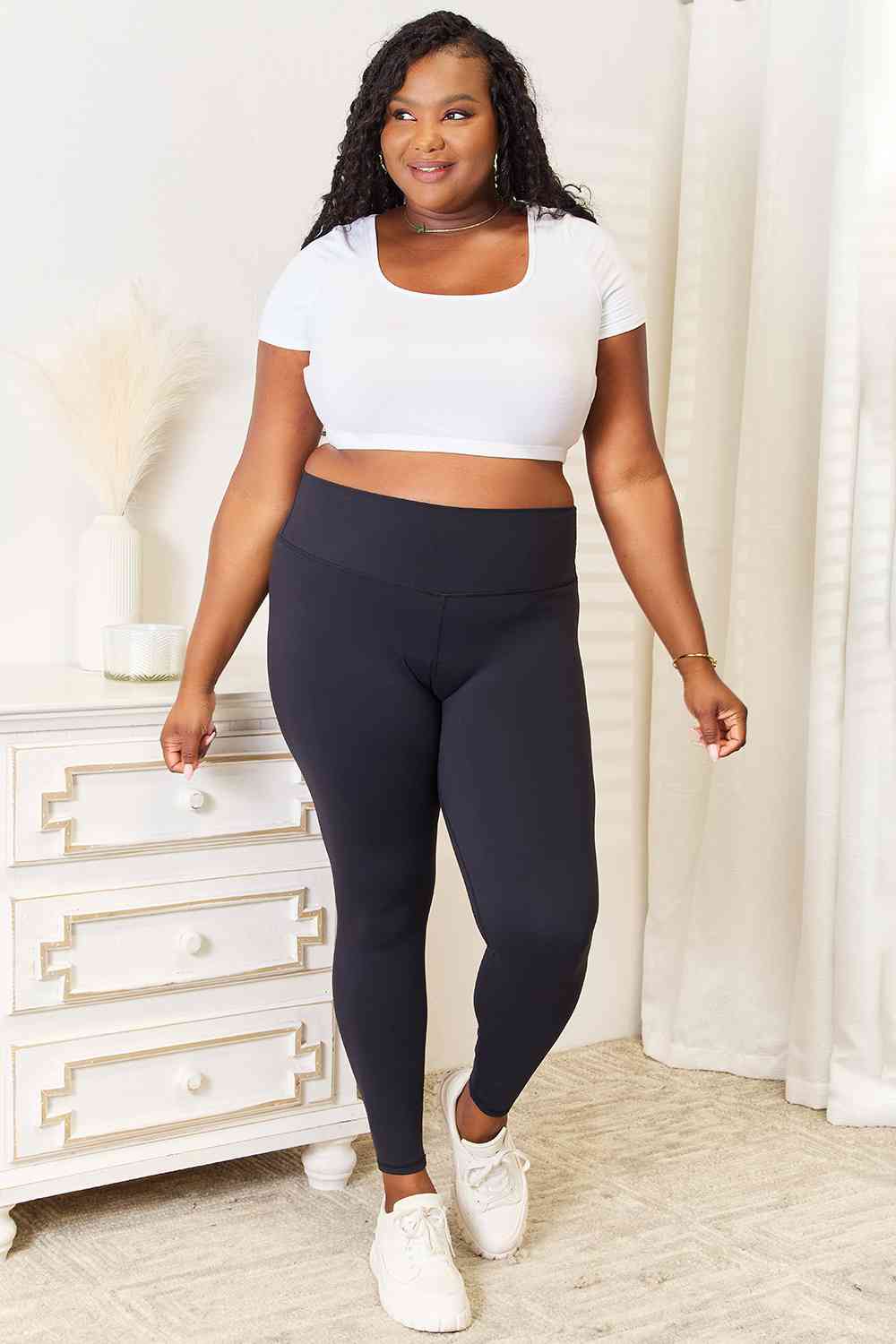 Let's Move Wide Waistband Sports Leggings - READY TO SHIP