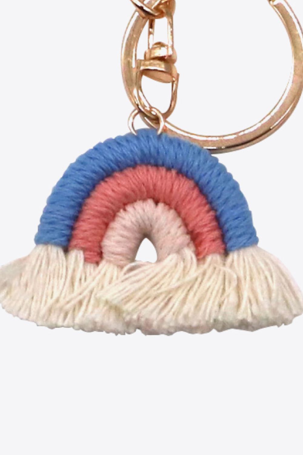 Rainbow Fringe Keychain