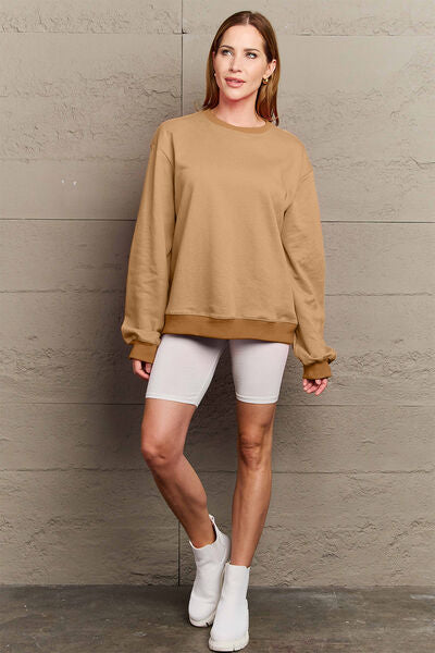 Simply Love ENJOY THE LITTLE THINGS Round Neck Sweatshirt