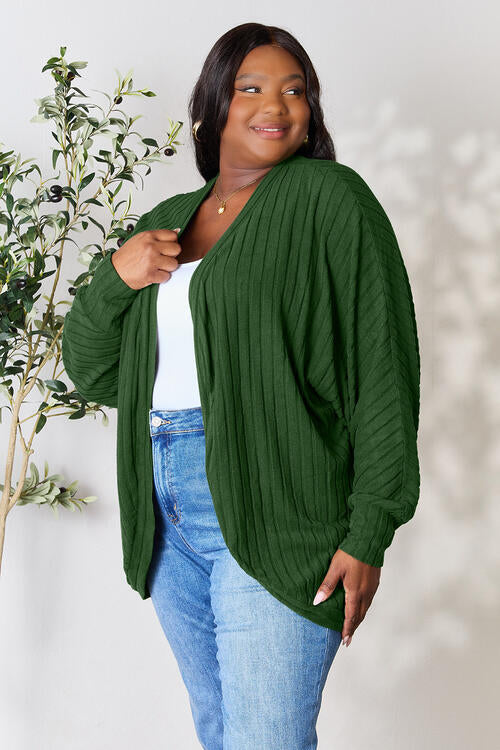 Chilly Babe Ribbed Cocoon Cardigan