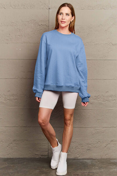 Simply Love ENJOY THE LITTLE THINGS Round Neck Sweatshirt